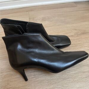 COS Square Toe Ankle Boots Shoes